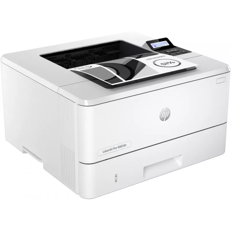 HP LaserJet Pro 4002dn printeris, lāzerprinteris, 1200 x 1200 DPI, A4, 40 lpp/min, divpusējā druka, balts
