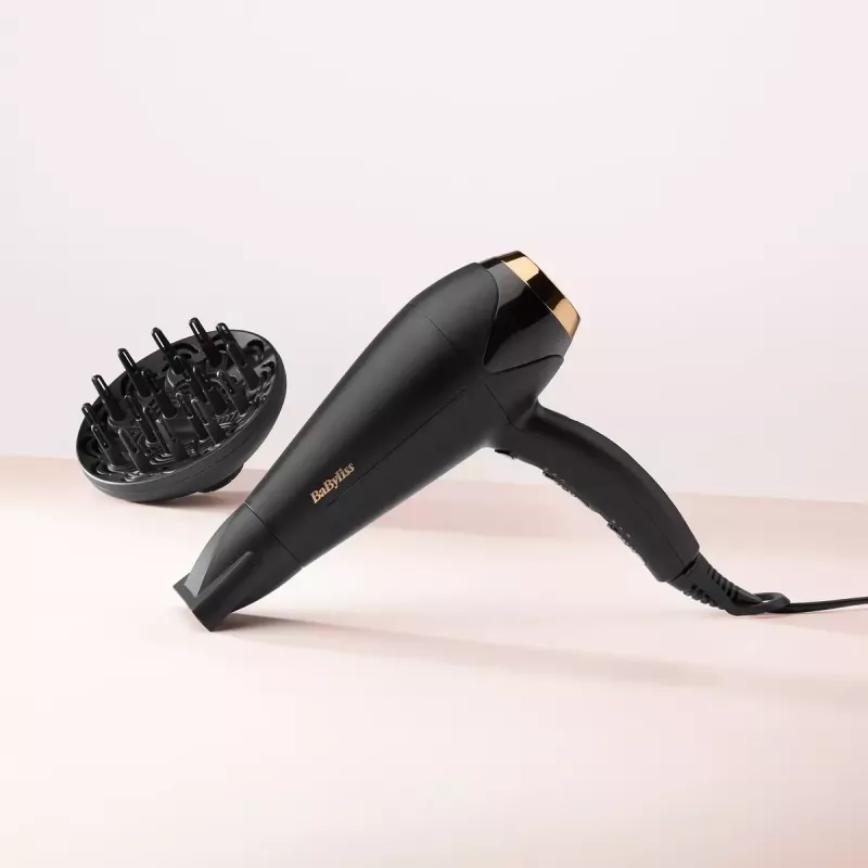 BaByliss D570DE Turbo Shine matu fēns, melns