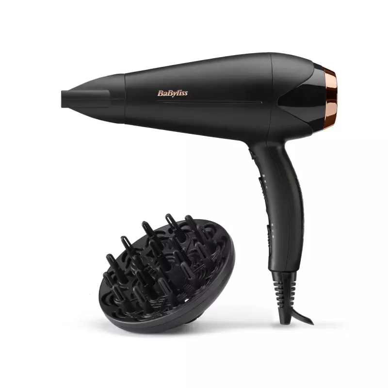 BaByliss D570DE Turbo Shine matu fēns, melns