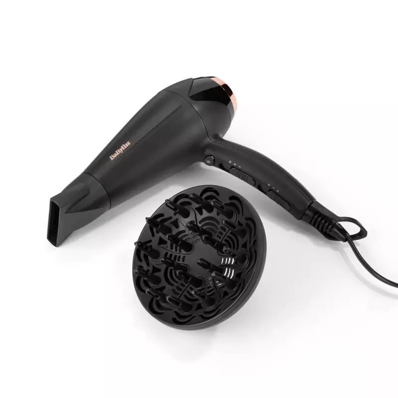 BaByliss D570DE Turbo Shine matu fēns, melns