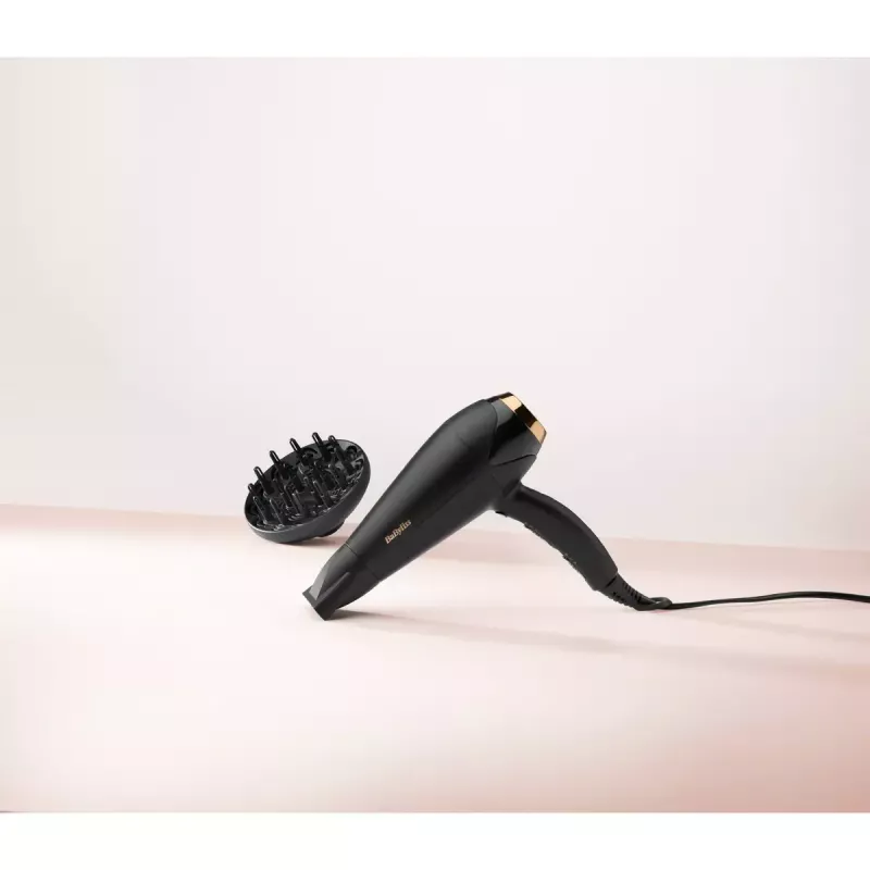 BaByliss D570DE Turbo Shine matu fēns, melns