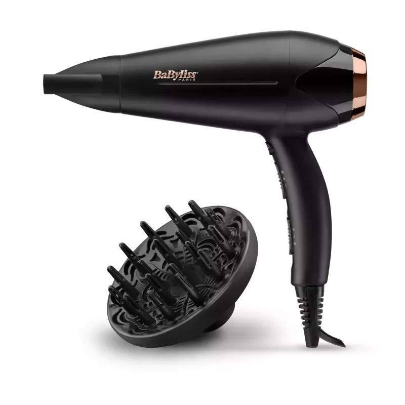 BaByliss D570DE Turbo Shine matu fēns, melns