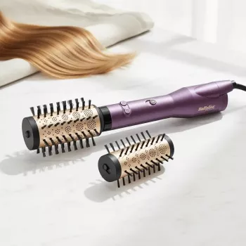 Karstā gaisa suka BABYLISS Big Hair Dual AS950E — 650 W, 2 sildīšanas līmeņi, 5 cm cilindrs, 2 sukas uzgaļi, 2.5 m vads, Violeta/Roze Zelts/Melna