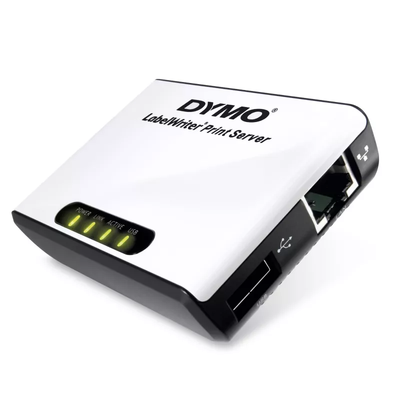 DYMO LabelWriter Print Server – Bezvadu tīkla drukas serveris LabelWriter etiķešu printeriem (EU kontaktdakša)