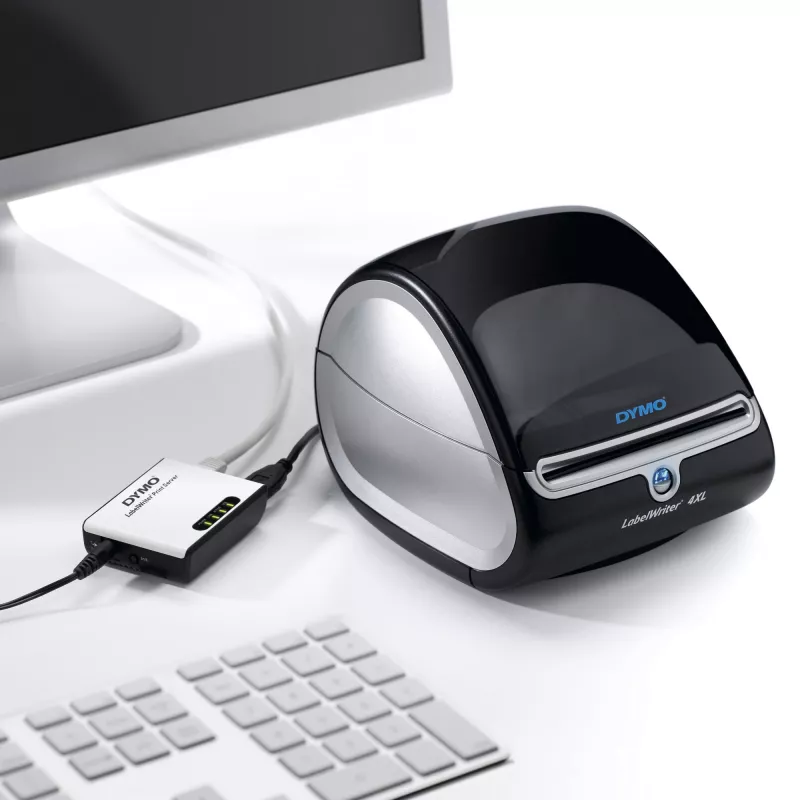 DYMO LabelWriter Print Server – Bezvadu tīkla drukas serveris LabelWriter etiķešu printeriem (EU kontaktdakša)