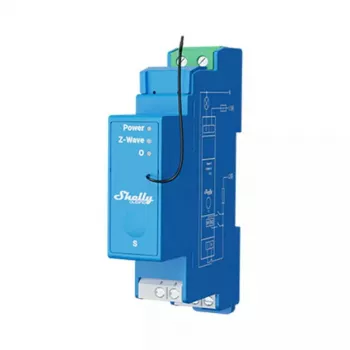 Shelly Qubino Wave Pro 1 relejs 1 kanāls 16A Z-Wave DIN sliedei