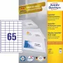 Pašlīmējošā etiķete Avery 3666, 38 x 21,2 mm, 6500 gab.