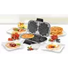 Unold 48241 Vafeļu dzelzs 2 vafeles 1300 W Melns, Sudrabs