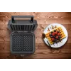 Vafeļu dzelzs Unold Beļģu vafeļu dzelzs Brisele 2 vafeles Taisnstūra Melna 1500W