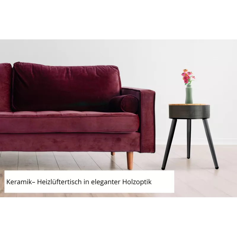 Unold 86545 elektriskais ventilatora sildītājs Melns, Koka