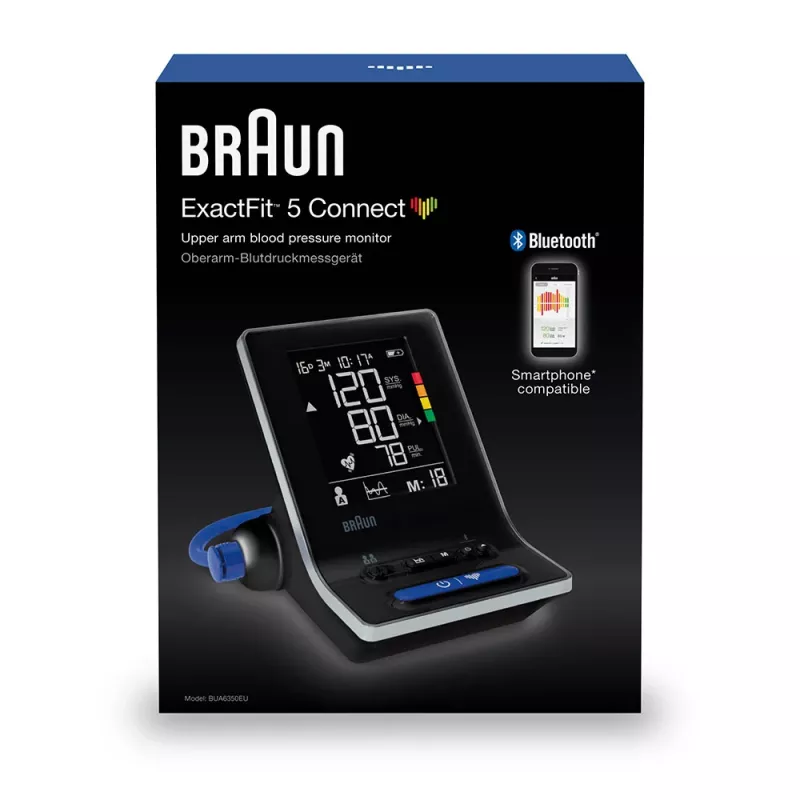 Braun BUA 6350 Automātiskais augšdelma asinsspiediena mērītājs melns