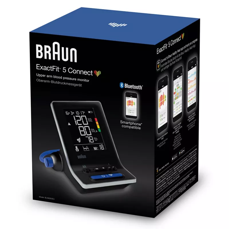 Braun BUA 6350 Automātiskais augšdelma asinsspiediena mērītājs melns