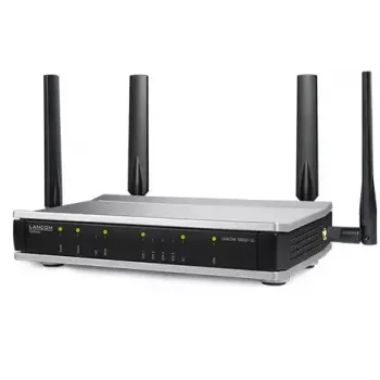 Maršrutētājs LANCOM 1800EF-5G melns/sudrabs 5G Ethernet 1000 Mbit/s