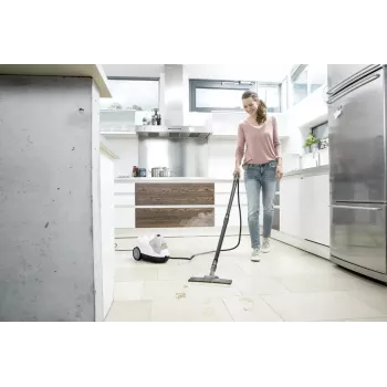 Cilindriskais tvaika tīrītājs Kärcher SC 4 EasyFix — 2000 W, 0,8 L tvertne, 3,5 bāri, 2,2 m šļūtene