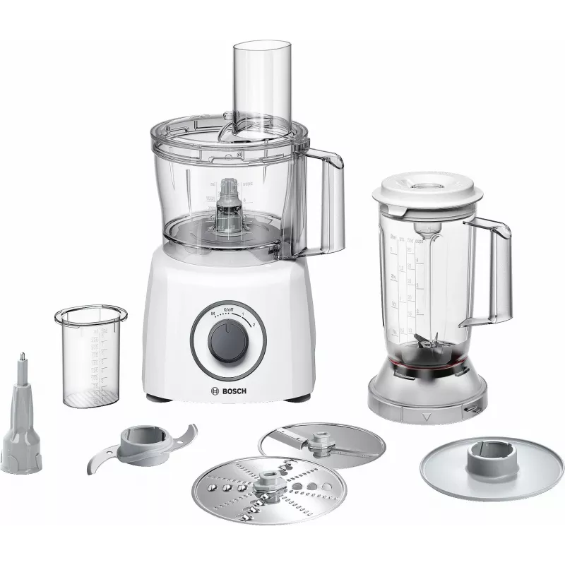 Virtuves kombains Bosch MCM3200W — 800 W motors, 2.3 L bļoda, balts