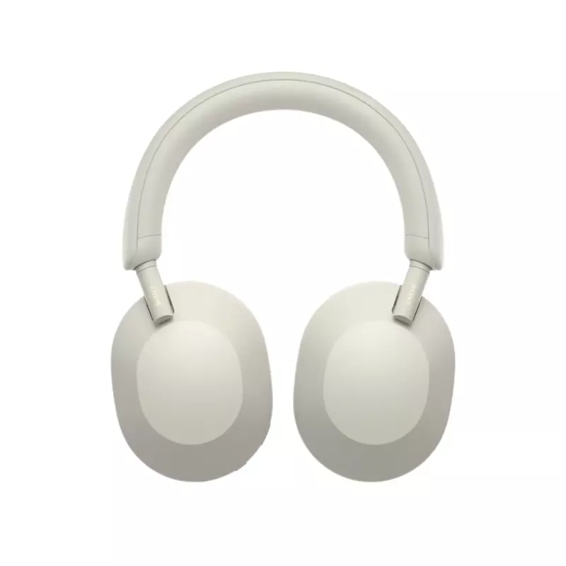 Sony WH-1000XM5 Bezvadu un vadu austiņas ar trokšņu slāpēšanu, sudraba, balta
