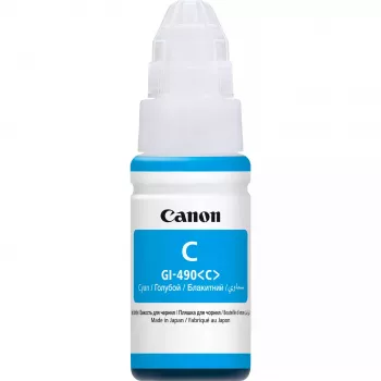 Canon GI-490C ciāna tintes pudele, 70 ml