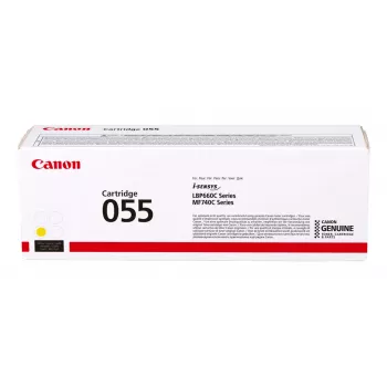 Canon 055 oriģinālā dzeltenā tonera kasetne, 1 gab.