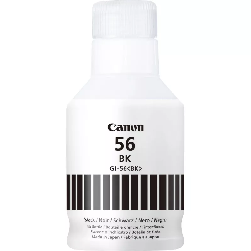 Canon GI-56BK Melnās tintes pudele, oriģināla, melna, Canon, MAXIFY GX6050, GX7050, 6000 lapas, tintes
