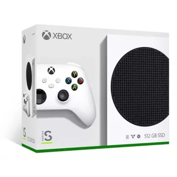 Spēļu konsole Microsoft Xbox Series S — 512 GB SSD, Wi‑Fi 5, Gigabit Ethernet, balta