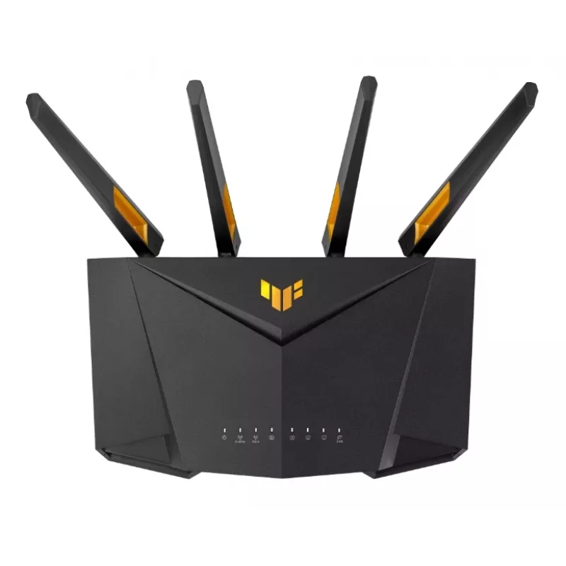 Bezvadu maršrutētājs ASUS TUF-AX4200 Gigabit Ethernet Divu joslu (2.4 GHz / 5 GHz) Melns
