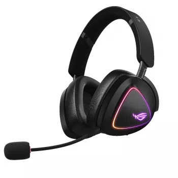ASUS ROG Delta II austiņas vadu/bezvadu spēļu galvas saite USB Type-C Bluetooth melnas