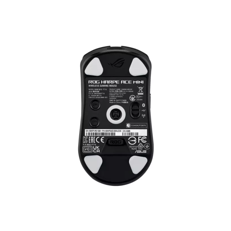 ASUS ROG Harpe Ace Mini pele Gaming Ambidextrous RF Bezvadu + Bluetooth + USB Type-C Optiskā 42000 DPI