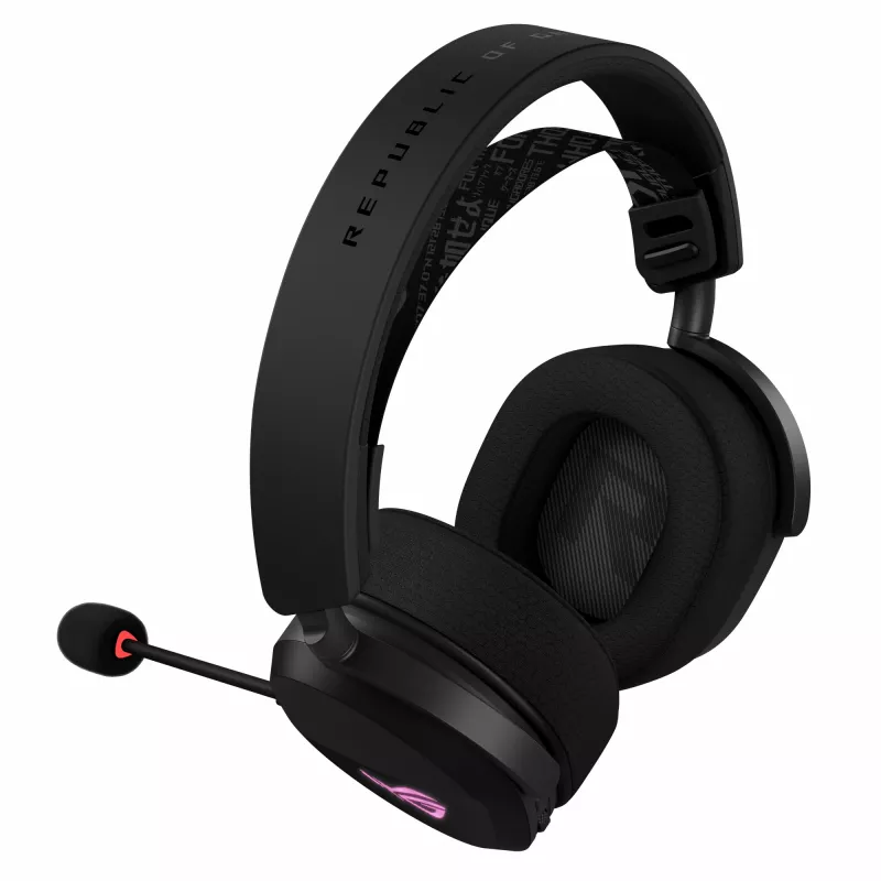 ASUS ROG Pelta Bezvadu un vadu spēļu austiņas, 50 mm, USB-C, Bluetooth, Melnas