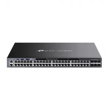 TP-Link Omada 48-Portu Gigabitu Slēdzis ar L3 Pārvaldību un PoE+ (6x 10G Slotiem)