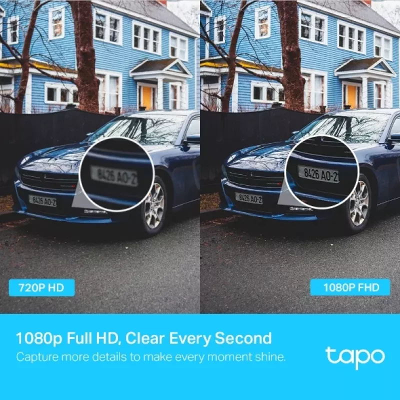 TP-Link Tapo āra pagriežamā un slīpā drošības WiFi kamera
