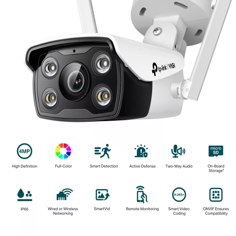 TP-Link VIGI C340-W 4MP āra pilnkrāsu Wi-Fi bullet kamera