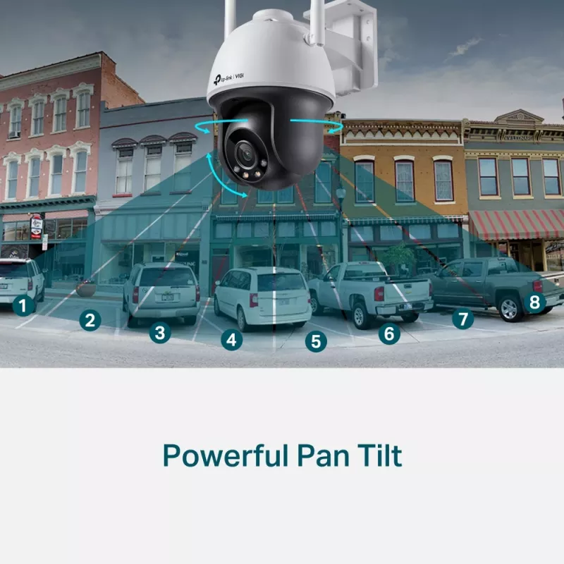 TP-Link VIGI 4MP āra pilnkrāsu Wi-Fi PT tīkla kamera