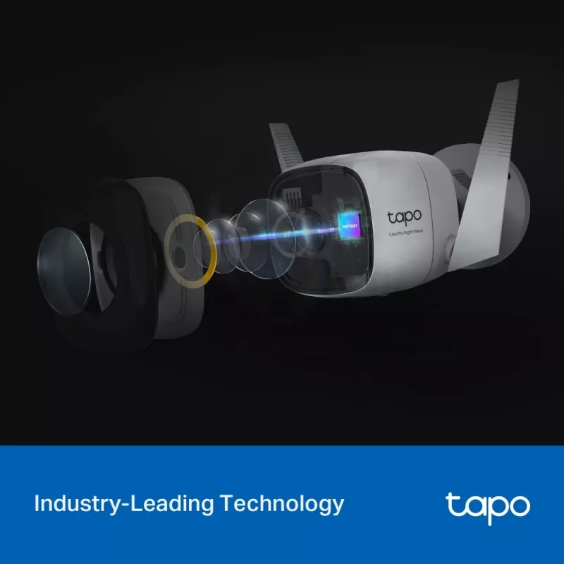 TP-Link Tapo C325WB āra drošības Wi-Fi kamera ar ColorPro nakts redzamību