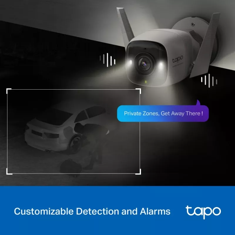 TP-Link Tapo C325WB āra drošības Wi-Fi kamera ar ColorPro nakts redzamību