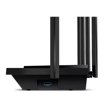 TP-Link Archer AX72 bezvadu maršrutētājs Gigabit Ethernet Divjoslu (2.4 GHz / 5 GHz) Melns