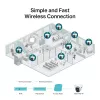 TP-Link VIGI C440 (2.8 mm) kupolveida IP drošības kamera, 4 MP, pilnkrāsu, iekštelpām un ārtelpām, griestu montāžai