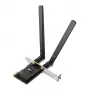 TP-Link AX1800 Wi-Fi 6 Bluetooth 5.2 PCIe Adapter, iekšējais, bezvadu, PCI Express, WLAN / Bluetooth, 1800 Mbit/s, melns