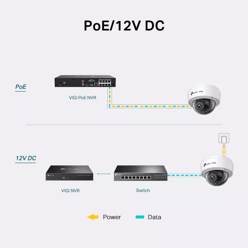 IP drošības kamera TP-Link VIGI 4MP IR kupola kamera (VIGI C240I(4MM))