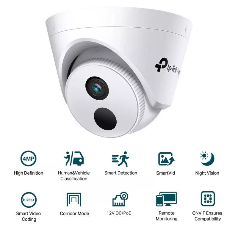 TP-Link VIGI C440I 4MM drošības kamera, kupola, iekštelpām, 2560 x 1440 pikseļi, griestu montāža