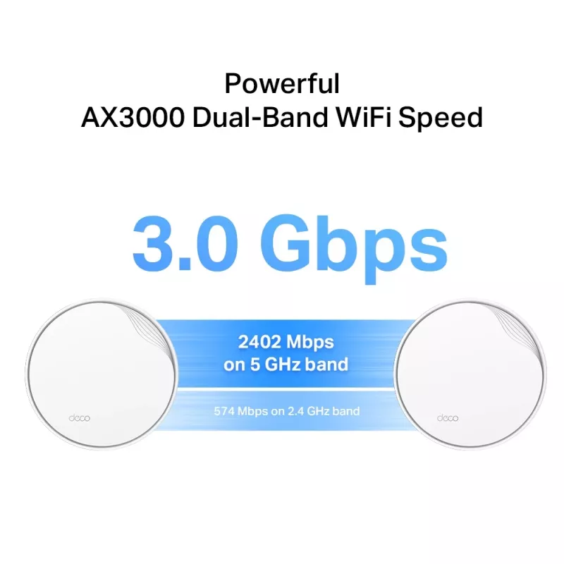TP-Link AX3000 Deco X50-PoE visa mājas Wi-Fi 6 tīkla vienība ar PoE