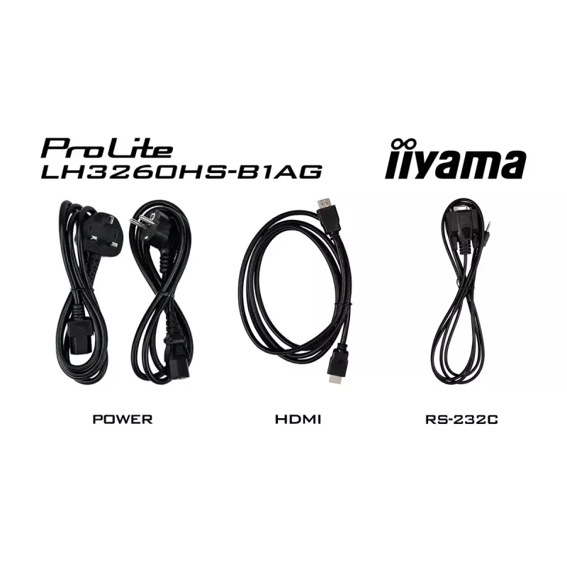iiyama LH3260HS-B1AG Signālu displejs 80 cm (31.5 collas) LED Wi-Fi 500 cd/m² Full HD Melns ar iebūvētu procesoru Android 11 24/7