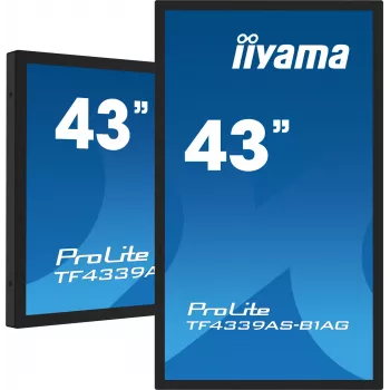 iiyama TF4339AS-B1AG monitors 108 cm (42.5 collas) 3840 x 2160 pikseļi 4K Ultra HD LED skārienekrāns Melns