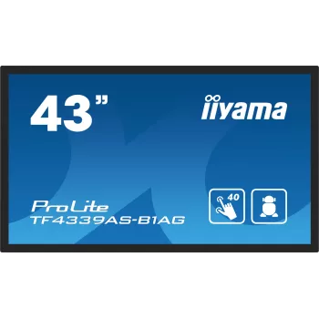 iiyama TF4339AS-B1AG monitors 108 cm (42.5 collas) 3840 x 2160 pikseļi 4K Ultra HD LED skārienekrāns Melns