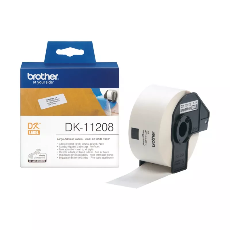 Brother DK-11208 Lielās adrešu etiķetes