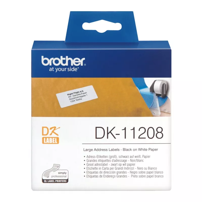 Brother DK-11208 Lielās adrešu etiķetes