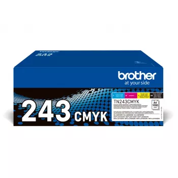 Brother TN-243CMYK oriģinālā tonera komplekts 1 gab. Melns, Ciāns, Fuksīns, Dzeltens