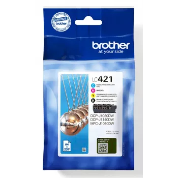 Brother LC-421VAL PagePack 4 gab. Oriģināls standarta ietilpība Melns, Ciāns, Fuksīns, Dzeltens