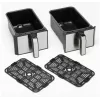 Kenwood HFM20.000MB fritieris Double 8 L Brīvstāvošs 1700 W Karstā gaisa fritieris Melns