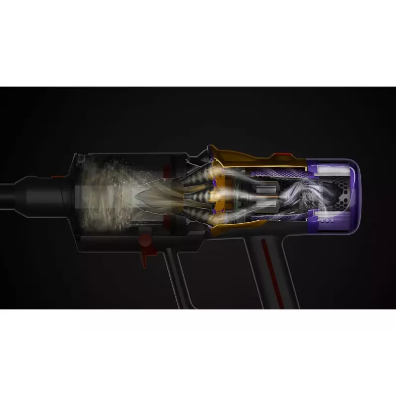 Bezvadu putekļsūcējs Dyson V12 Detect Slim Absolute 2-in-1, 545 W, 150 AW sūkšanas jauda, 0,35 L putekļu tvertne, 60 min darbība, mazgājams filtrs