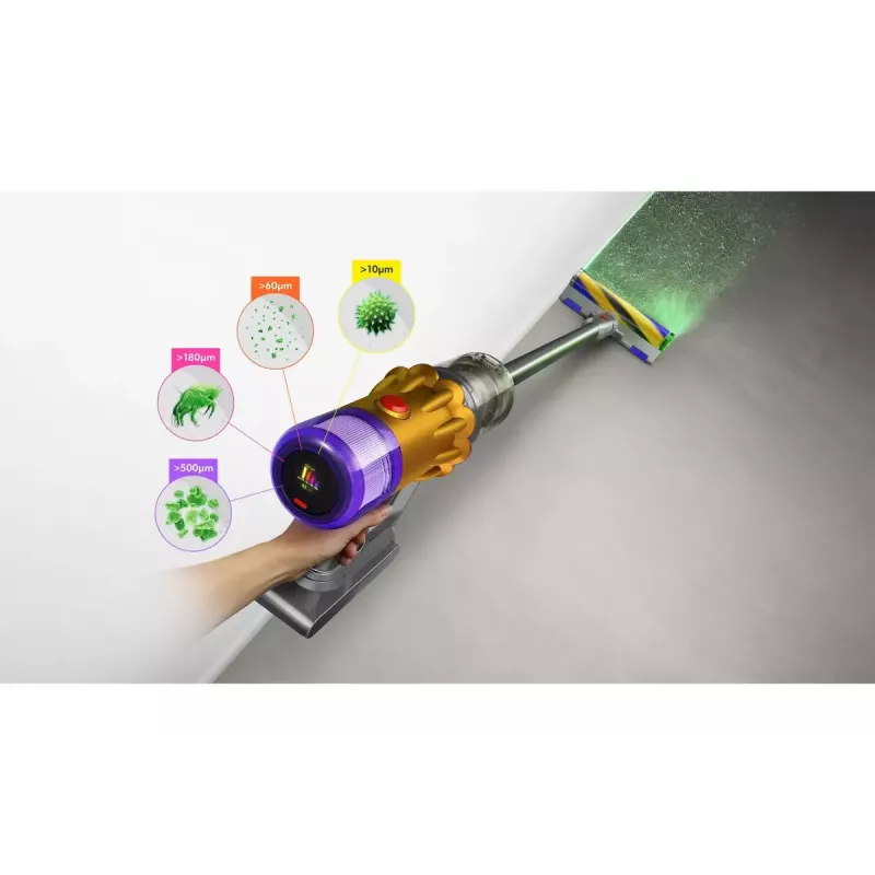 Bezvadu putekļsūcējs Dyson V12 Detect Slim Absolute 2-in-1, 545 W, 150 AW sūkšanas jauda, 0,35 L putekļu tvertne, 60 min darbība, mazgājams filtrs